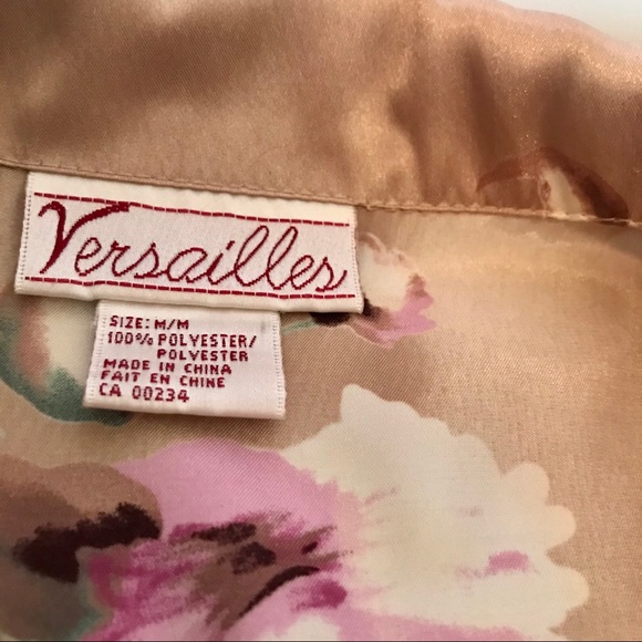 Versailles vintage gorgeous floral silky pyjama/ lounge wear set sz M - Picture 4 of 13